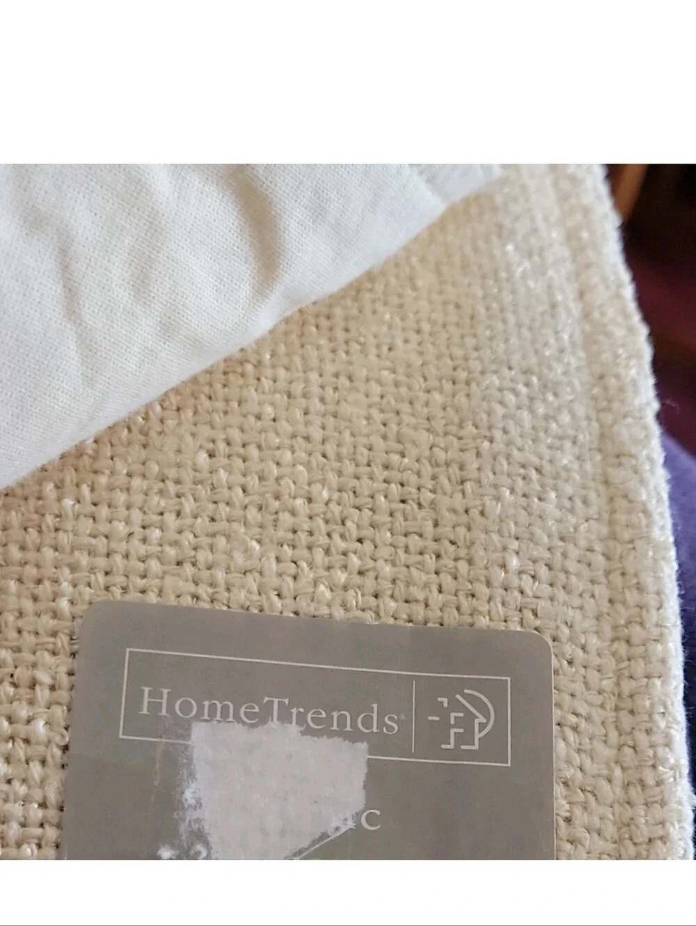 HomeTrends Place Mats-Cotton Blend-Boucle Champagne Gold Fabric-Set of 4